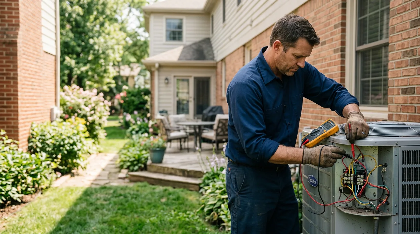 HVAC technician working near Sylmar, CA